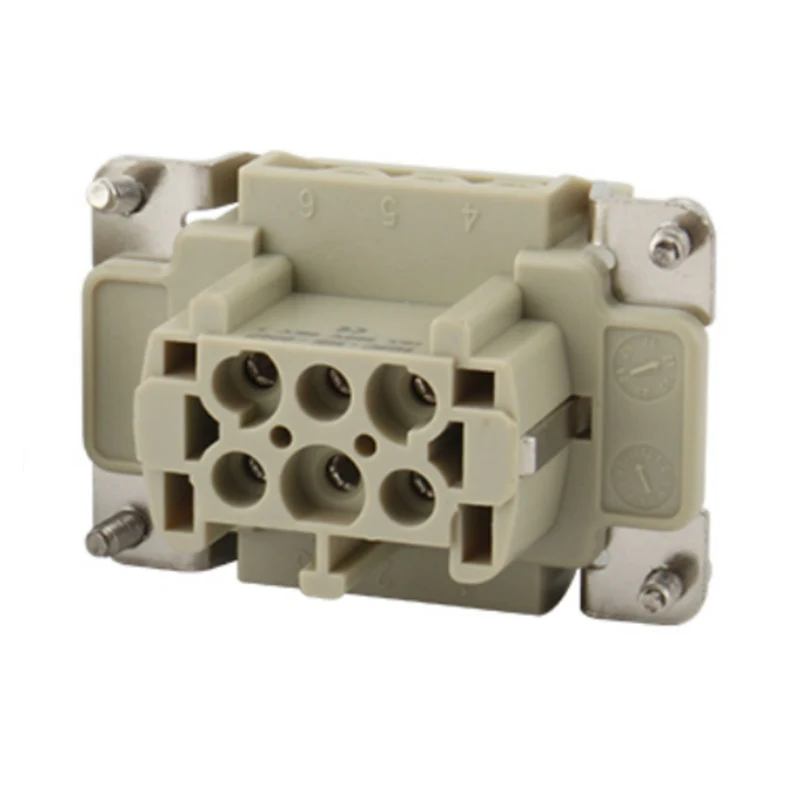 M/F 6 Pin Insert Heavy Duty Connector
